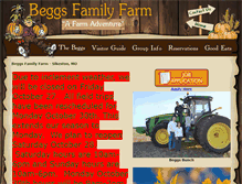 Tablet Screenshot of beggsfamilyfarm.com